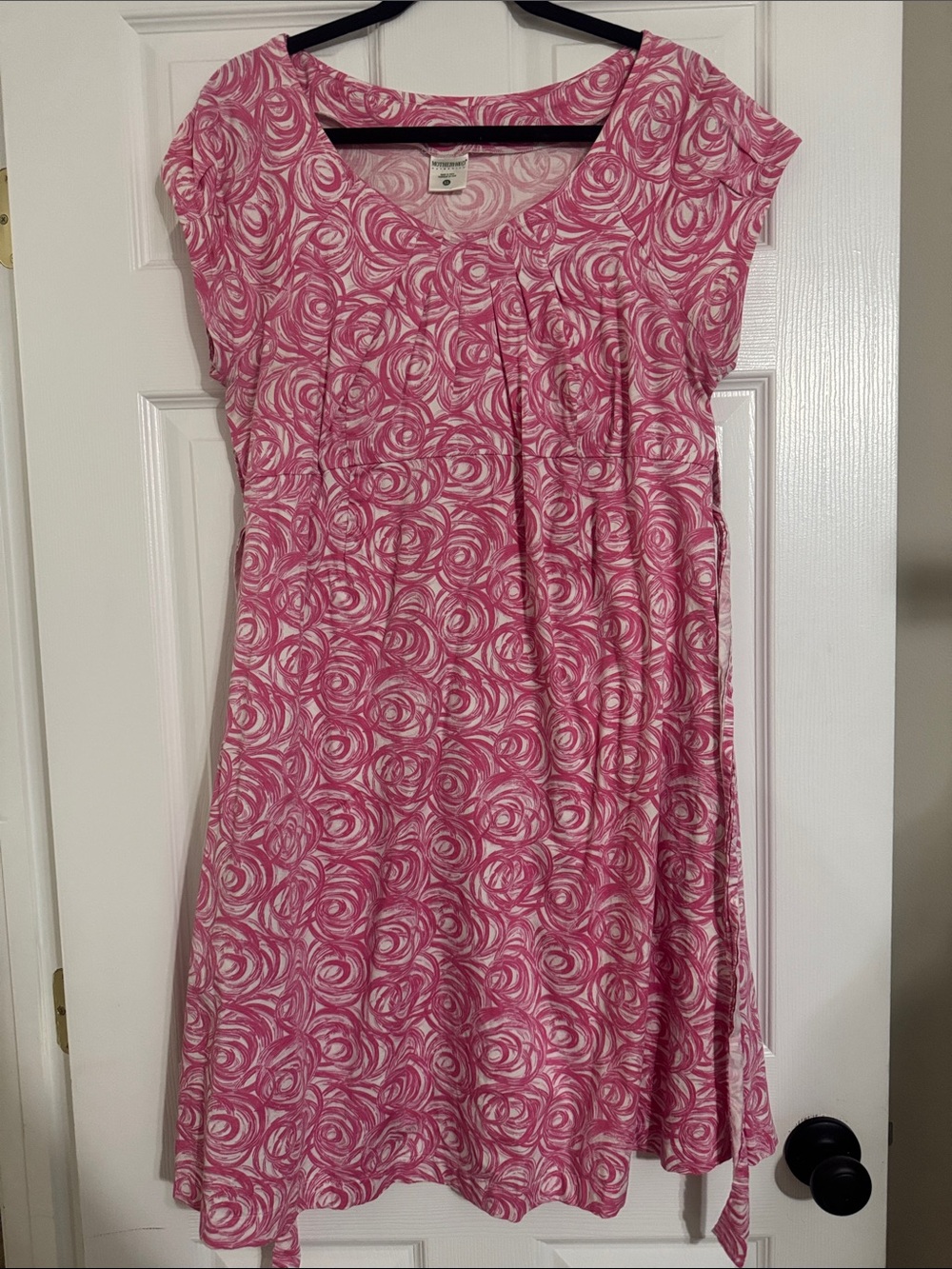 Motherhood Maternity Pink Swirl Print Casual Women’s Dress